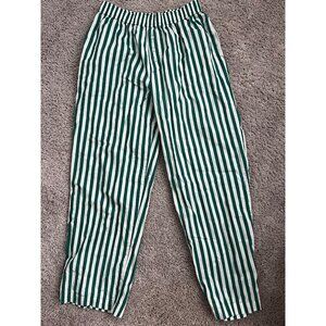 ⭐️ Grayson Thread Women’s Striped Lounge Pants – Size M – Green & White ⭐️